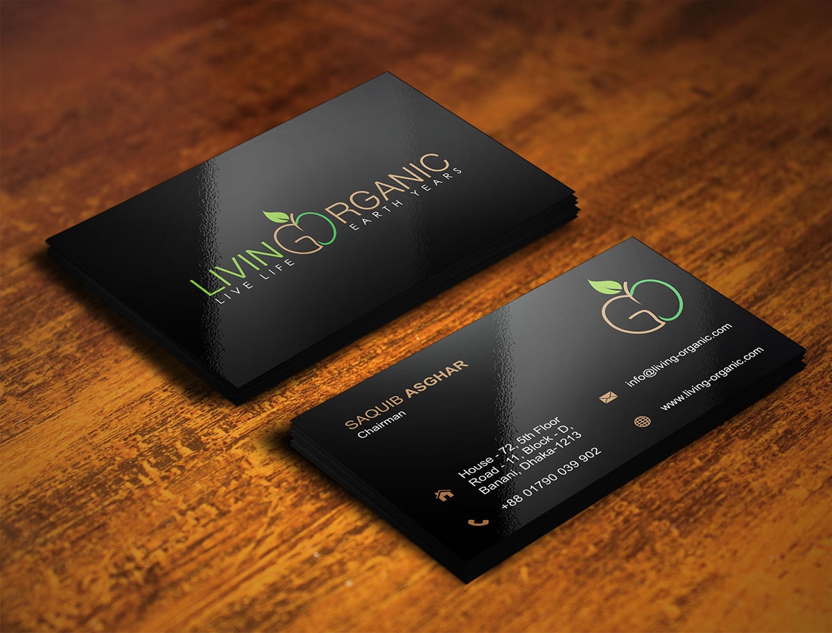 food business card design